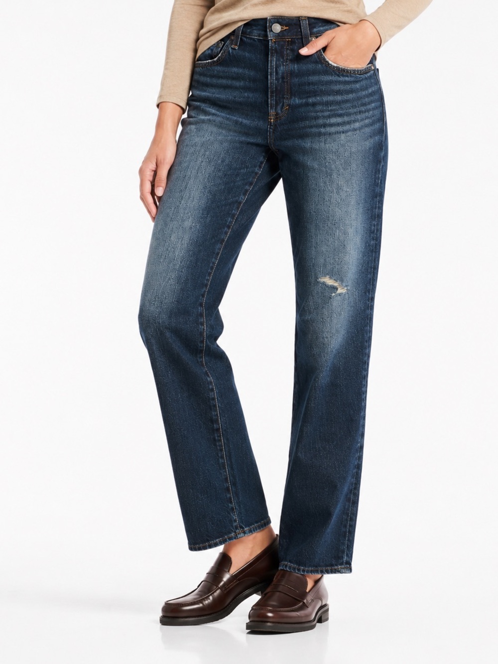 Universal Thread Women's Mid-Rise Boyfriend Jeans Dark Blue Size 14